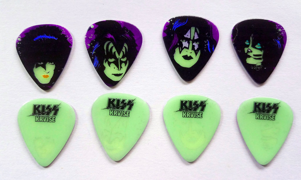 KISS Kruise VI Creatures of the Deep glow guitar picks – KISS Picks